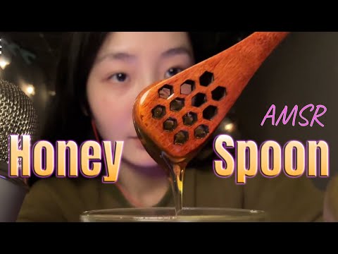 ”KC Sleeping Aid” Honeycomb Spoon eats your brain and makes you sleep in 10 seconds🌙✨#amsr