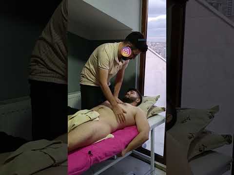 THE MOST RELAXING TURKISH MASSAGE TECHNIQUES FOR THE CHEST, ARM AND ABDOMINAL AREA #asmr #shorts