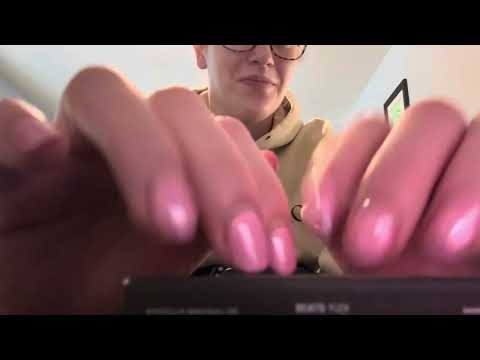 ASMR Table Tapping and Scratching - minimal talking
