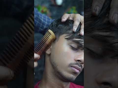 Stress Melt Away: Barber's Wooden Comb ASMR for Deep Sleep & Mind Relaxation #shorts