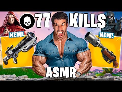 ASMR FORTNITE FAST MOUTH SOUNDS 77 KILLS 💀 SOLO VS SQUAD (asmr controller sounds fortnite)