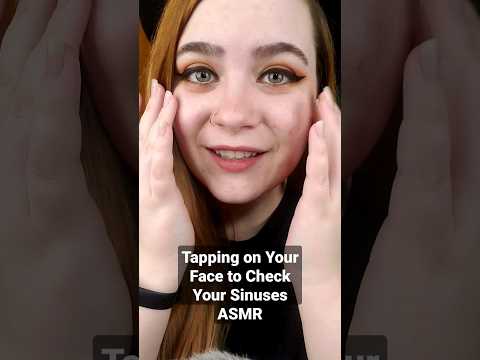 ASMR Percussing Your Sinuses by Tapping Along Your Face 🩺 #asmr #asmrshorts #shorts