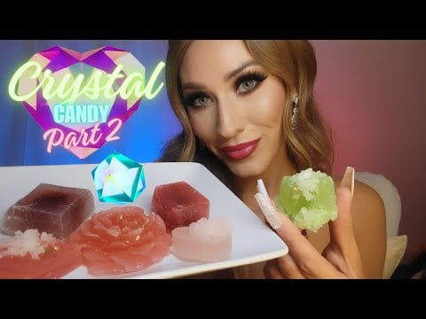 ASMR 🍬 Crystal Candy Halloween/Holiday Part 2! 🤤🍭 (mouth sounds, tapping, eating sounds)