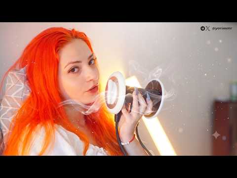 ASMR Sedative Mouth Sounds by Red Head Girl, 3Dio, 4K