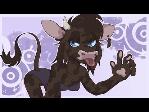 [FURRY ASMR] Cow Gives Ear Noms & Affirmations a SECOND Time ! (DEEP mouthsounds) (commission)