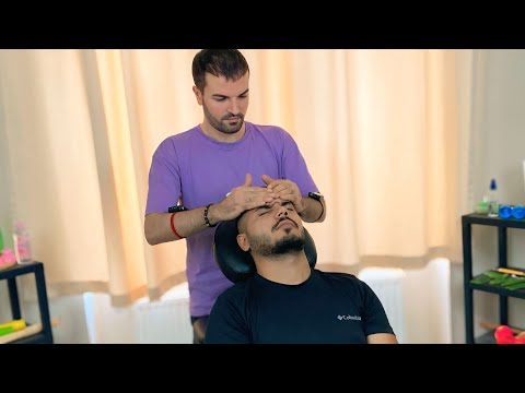 ASMR Head & Face Massage on Chair