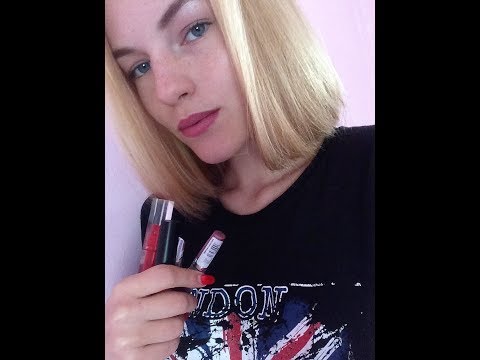 *АСМР* Мои помады и блески* Обзор *ASMR* My lipstick *