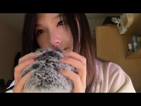 ASMR Fluffy mic scratching | hand movements ₊˚⊹♡