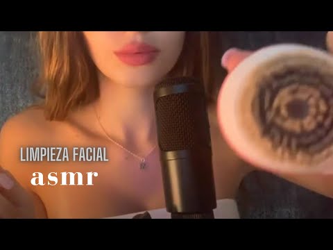 ASMR ESPAÑOL - Limpieza Facial relajante😌