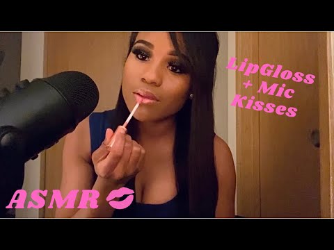 #ASMR| Juicy Lip Gloss~ Soft Mic Kisses 😚😘~Mouth Sounds💄💋