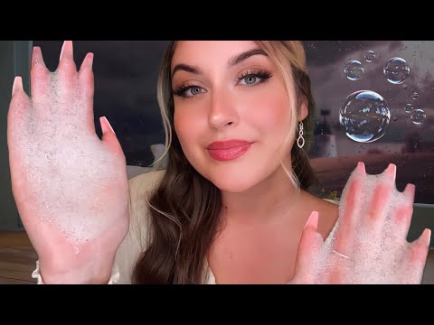 ASMR deutsch Verwöhnendes Wellness Programm mit Ölmassage und Schaum Facial bei Regen🧘 Spa Roleplay