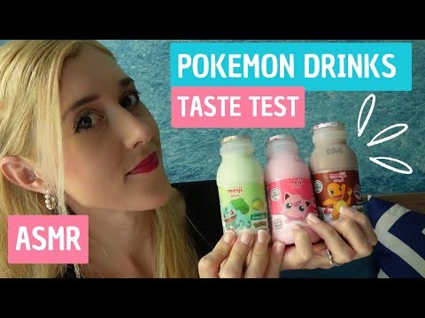 POKEMON Getränke Tasting ASMR 🥛🌟 | TINGLY Drinking Sounds & Tapping (German/deutsch)