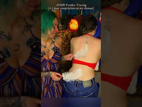 ASMR Real Person Feather Tracing  #asmrmassage #asmrrelaxation #mouthwhisper #asmrforsleep