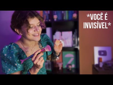 ASMR MAQUIADORA, MAS VOCÊ É INVISÍVEL 