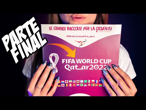 Asmr para DORMIR llenando el ÁLBUM del MUNDIAL QATAR 2022 | ASMR Español | Asmr with Sasha