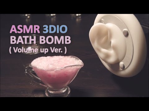 *Reupload* ASMR. Fizzy Bath Bomb 거품톡톡 목욕폭탄 소리 Ear to Ear (No talking) - Volume up Ver.