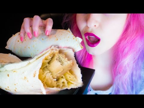 ASMR: German Bratwurst Sauerkraut Wrap ~ Relaxing Eating Sounds [No Talking | Vegan] 😻