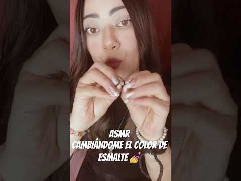 ASMR | CAMBIANDOME EL COLOR DE ESMALTE ❤️ #asmr #asmrsounds #relajante #asmrvideo #asmrsleep