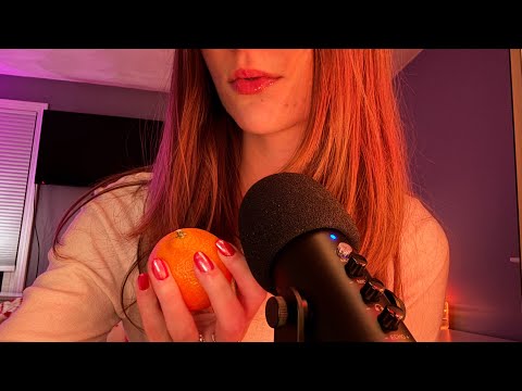 ASMR| eat a snack with me 🍊(eating sounds + mouth sounds)