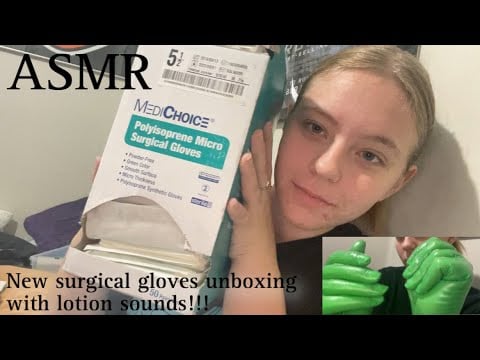 ASMR new latex medical gloves!!!!!