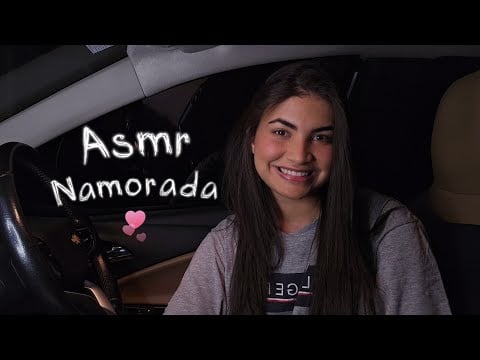 ASMR ROLEPLAY Sua Namorada Dirige pra você relaxar (Voz suave e carinho) 🌃💜
