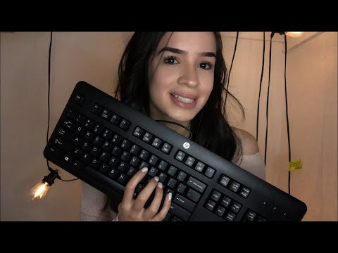 ASMR Aggressive Keyboard Typing & Paper Crinkles!