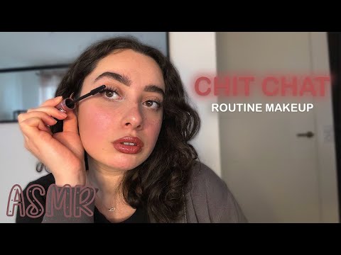 🌙 ASMR FRANÇAIS : CHIT CHAT, MA ROUTINE MAKEUP DU MOMENT💄(nouveau décor, IPhone 15,résolutions...)