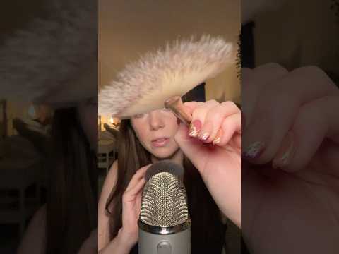 Brushing your face ASMR #asmr #relax #visualtingle #tingles #asmrsounds #relaxing #asmrtriggers