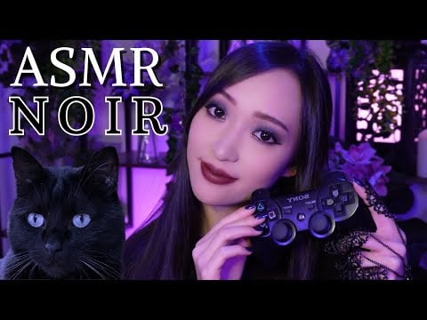 ASMR NOIR 🖤 Que des triggers noirs + objets bonus (avec la participation de Pogo le chat noir)