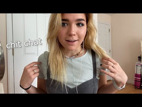 ASMR grwm :) have a fun convo w/ me