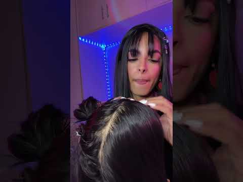Fazendo tranças em você #asmr #relax #asmrbrasil #tingles #visualtingle #relaxamento #relaxing