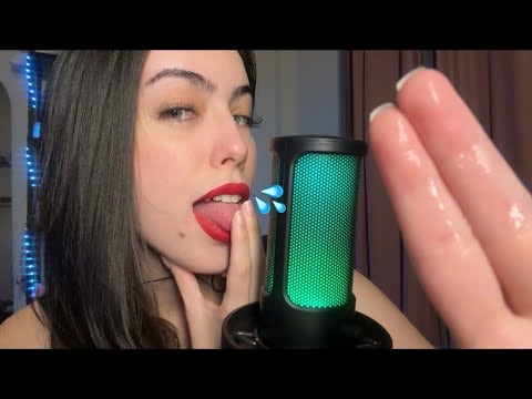 ASMR- SPIT PAINTING INTENSO E MOLHADO EM 10 MINUTOS! 