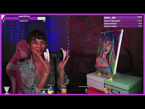 LIVE ASMR 👂 Painting & Art Show 🎨 Tingles ✨ August 19th 2021 ✨