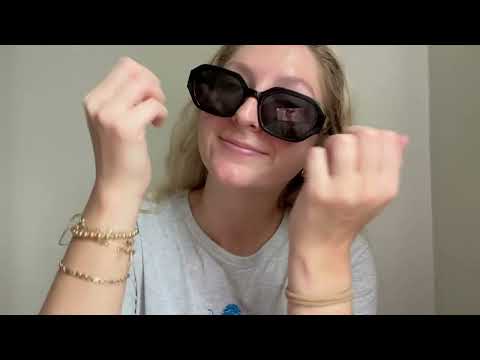 ASMR Tapping and Scratching Sunglasses!!