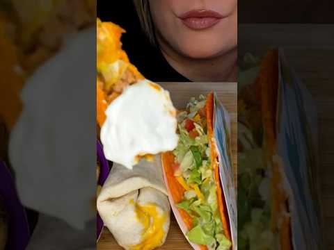 Taco Bell #shorts #asmr #asmreating #tacobell