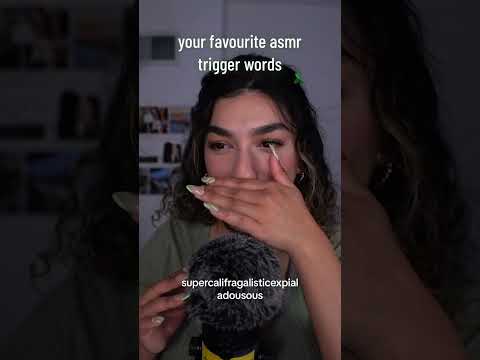 your all time favourite asmr trigger words 😌 #shortsasmr #shorts #asmr