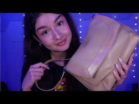 ASMR What's In My Bag (Rummaging, Tapping & Whispering)