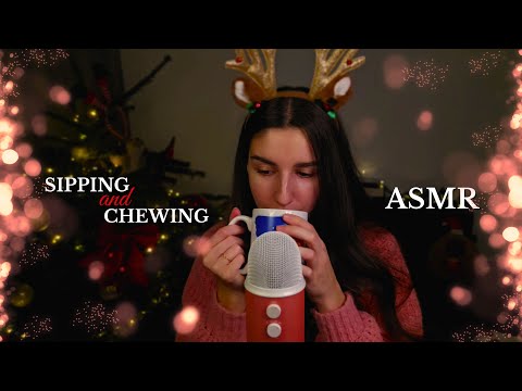 Cozy Winter ASMR ☕ Hot Chocolate & Marshmallows (Sipping & Eating Sounds)
