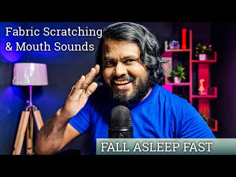 ASMR Fabric Scratching, Mouth Sounds, Hand Sounds, Mic Scratching