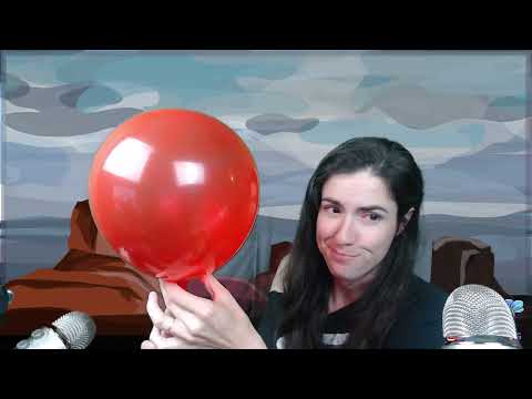 ASMR - Blowing Up Red Balloon