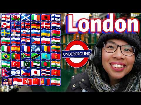 ASMR Whispering London in Different Languages🚶🏻‍♀️Walking Tour of London & White Noise for Sleep 🇬🇧