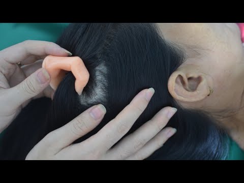 ASMR Scalp Scratching, Hair Parting, Hair Combing Real Person, Relaxing Sounds For Relieve Anxiety
