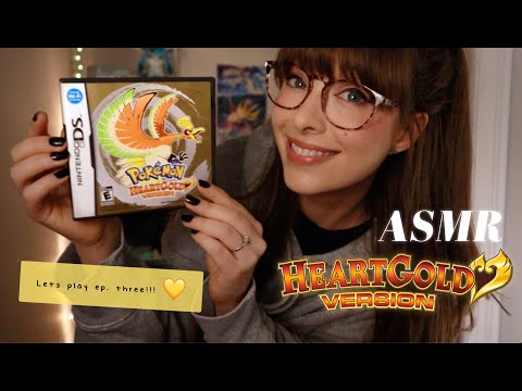 ASMR 💛 Pokemon Heart Gold Ep. 3 of Cozy Gaming! Bug Catching Contest 🐛 Training & Battling!