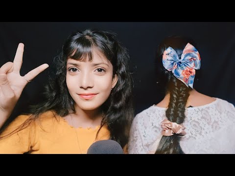 ASMR Hair Play With My Sister | Hair Cut, Scalped Massage, Hair Style |