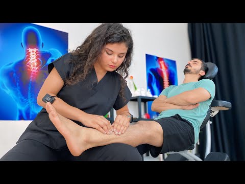 Asmr massage chair foot and leg (Lady Mercan)