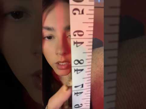 ASMR- Fast chaotic measuring 📏  #asmr #fastasmr #sleep