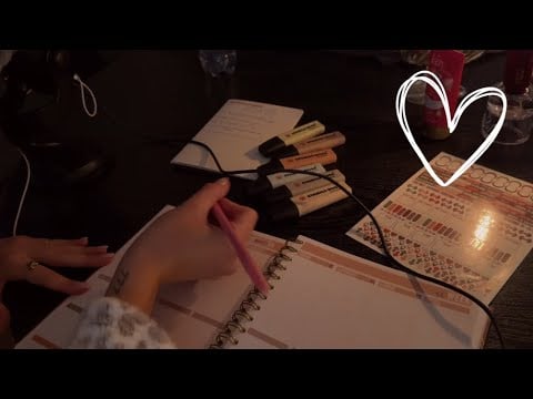 Dutch ASMR| Samen de week indelen🤍