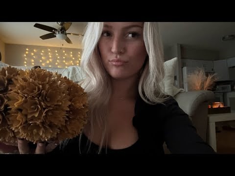 ASMR fall faves ! tapping , scratching + whispering 🖤🍁🎃