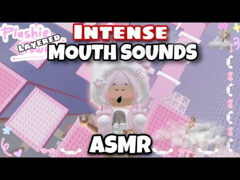 Roblox ASMR || INTENSE MOUTH SOUNDS!! Plushie Tower!