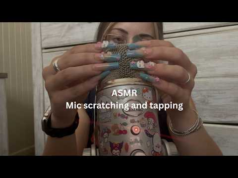 ASMR mic scratching and tapping